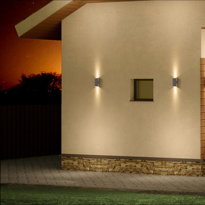 Rotatable Cylinders  Outdoor LED Wall Light White 3000K Wide Beam