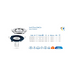 Rother GU10 LED Set with Downlight Fitting – 5W Polished Chrome