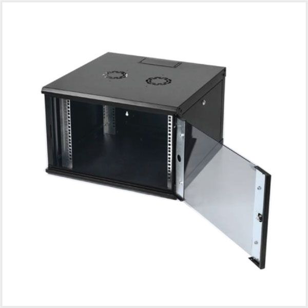 Connectix RackyRax 6U Wall Mount Cabinet with Inset Glass Door