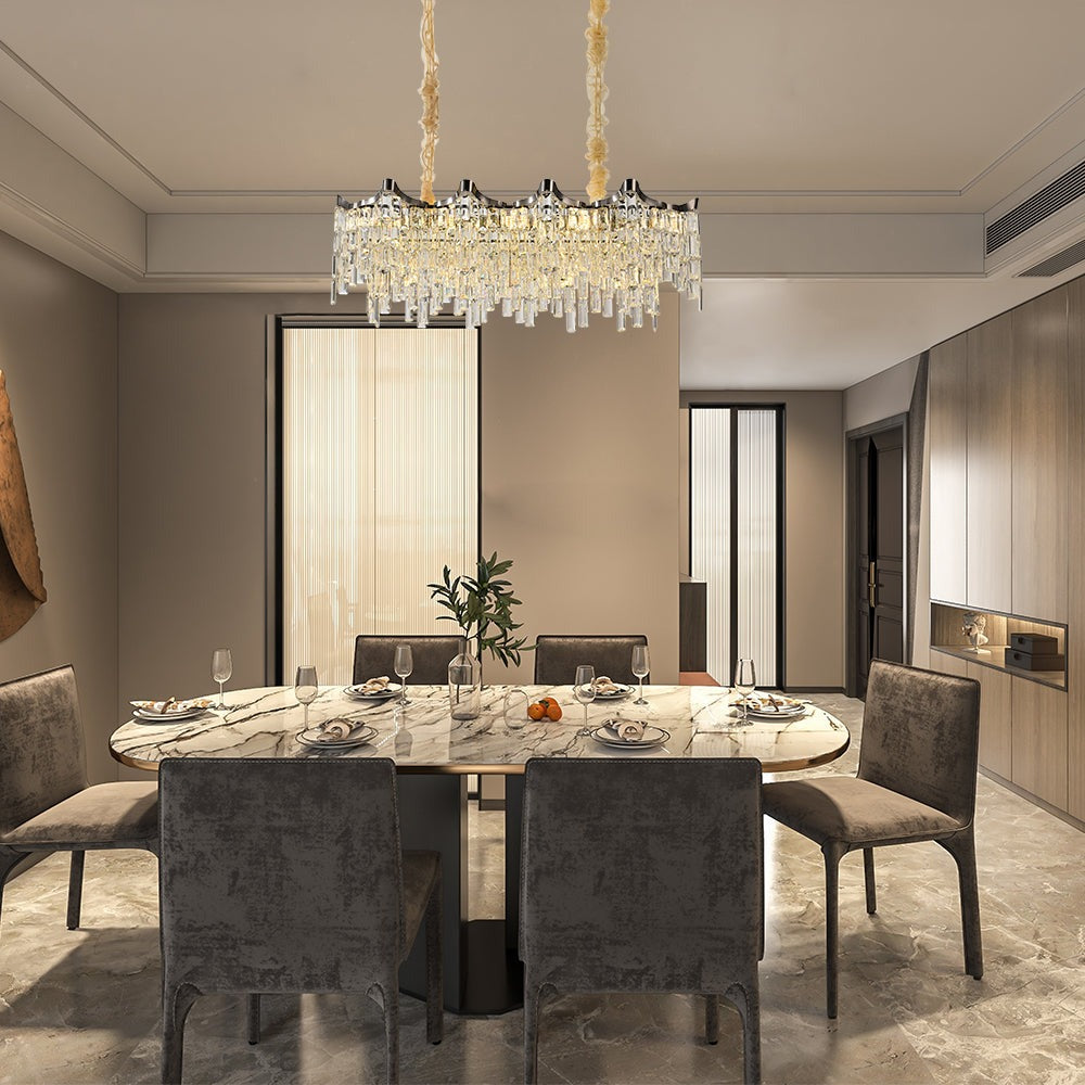 Star Crystal Chandelier Ceiling Light
