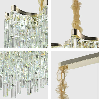 Star Crystal Chandelier Ceiling Light