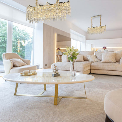 Star Crystal Chandelier Ceiling Light