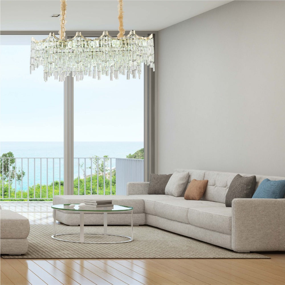 Star Crystal Chandelier Ceiling Light