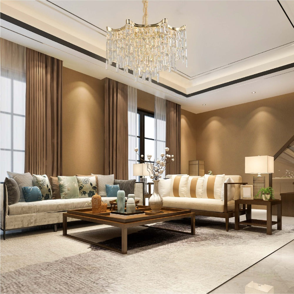 Star Crystal Chandelier Ceiling Light