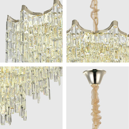 Star Crystal Chandelier Ceiling Light