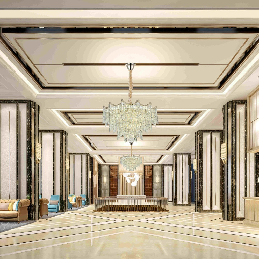 Star Crystal Chandelier Ceiling Light