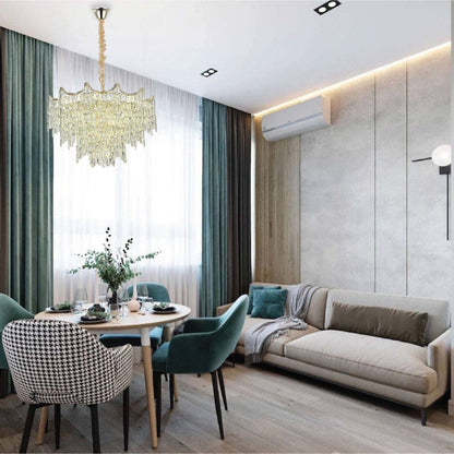 Star Crystal Chandelier Ceiling Light