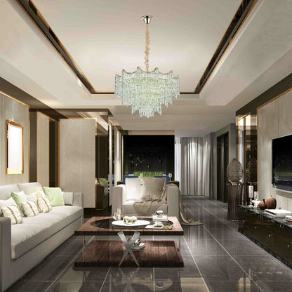 Star Crystal Chandelier Ceiling Light