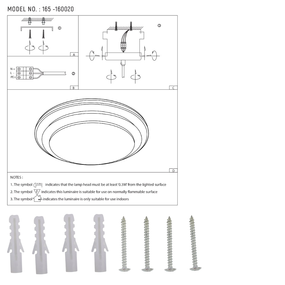 Serenity Halo Dual-Ring LED Flush Mount Ceiling Light