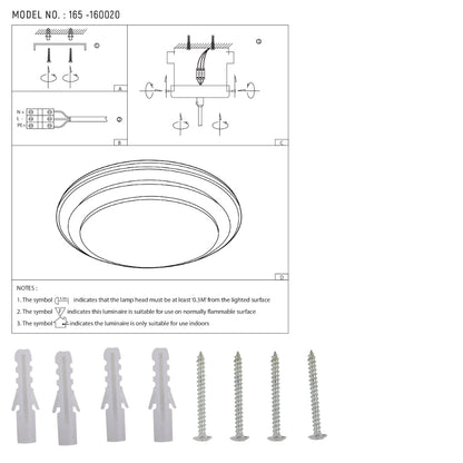 Serenity Halo Dual-Ring LED Flush Mount Ceiling Light