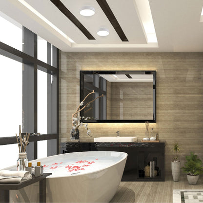 Sleek LED Bulkhead Light IP65 Ceiling Wall Interior Exterior 24W 4000K White