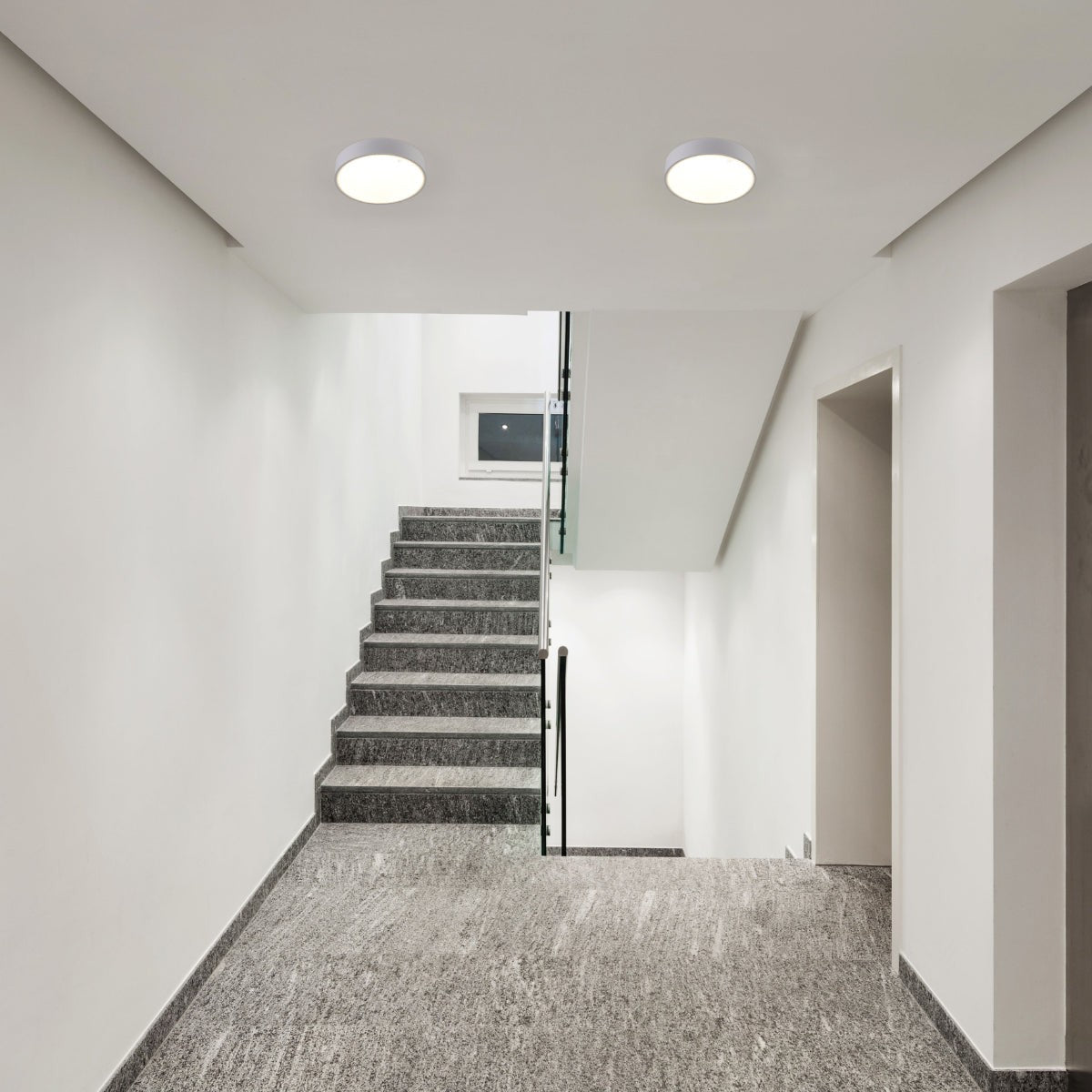 Sleek LED Bulkhead Light IP65 Ceiling Wall Interior Exterior 24W 4000K White