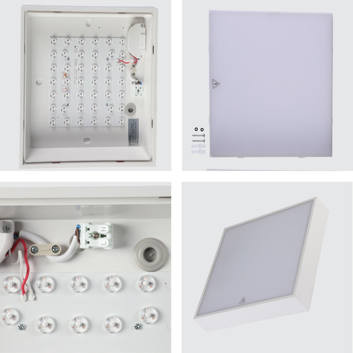 Sleek LED Bulkhead Light IP65 Ceiling Wall Interior Exterior 24W 4000K White
