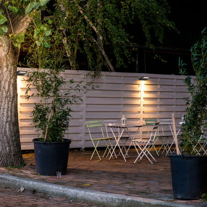 Solar-Powered Tiltable LED Wall Light, Motion Sensor, 3000K Warm White, Rechargeable, Outdoor Use