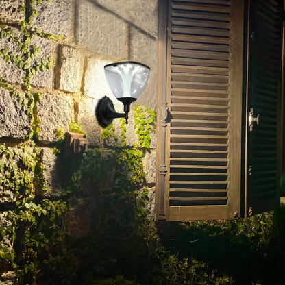 Solar Wall Lantern, Vintage-Inspired, 3CCT Colour, Motion Sensor, Rechargeable Outdoor Lighting