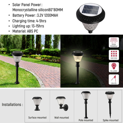 Solar Wall Light Pier Mount Light Bollard Light 3 in 1