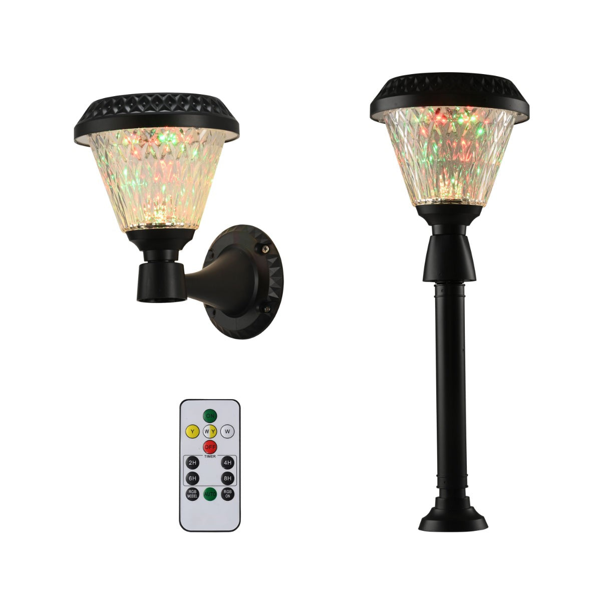 Solar Wall Light Pier Mount Light Bollard Light 3 in 1