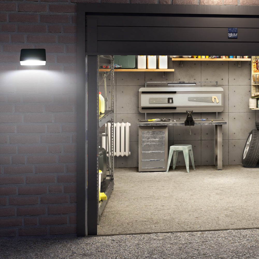 Solar-Powered LED Security Wall Light with PIR Sensor