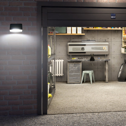 Solar-Powered LED Security Wall Light with PIR Sensor