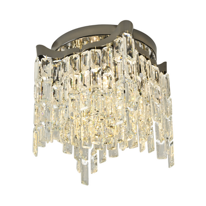 Star Crystal Flush Chandelier Ceiling Light