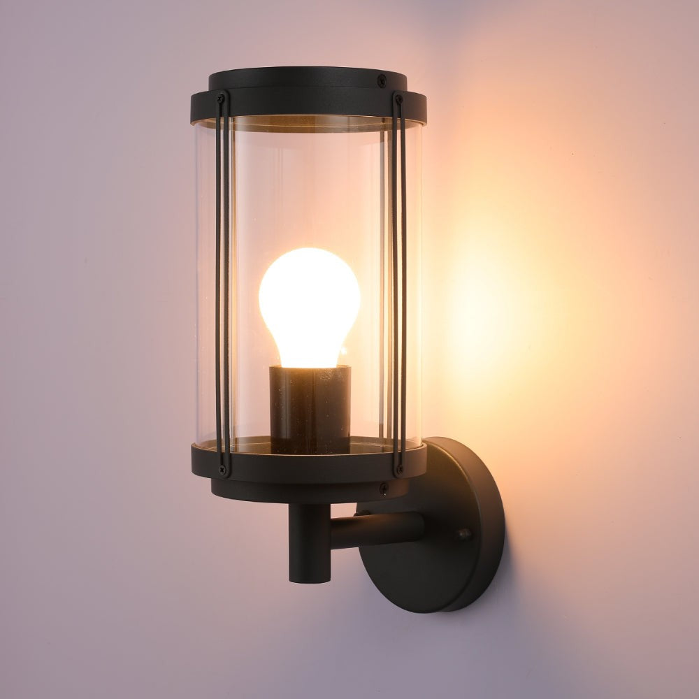 Tanaro Vintage Outdoor Wall Lantern E27 Dark Grey