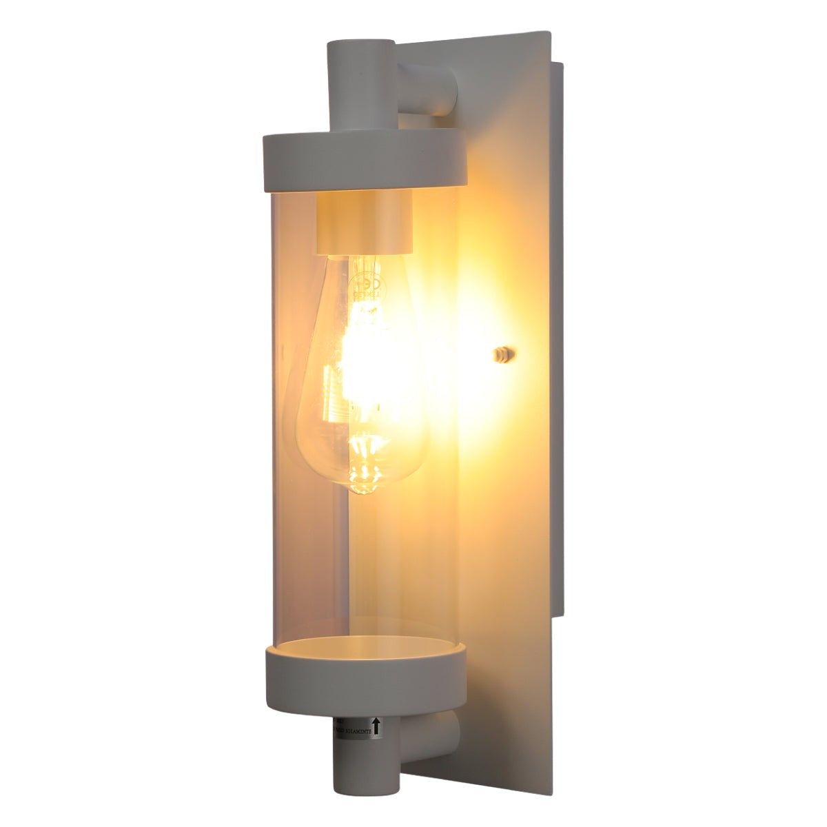 Timeless Elegance Wall Sconce, Glass & Aluminium, E27, In/Out