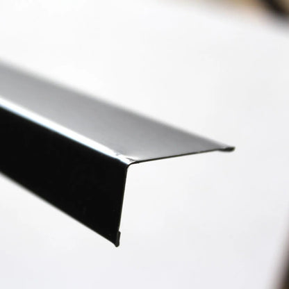 L-Shaped Edge Trim / Perimeter Wall Angle 3000mm Black