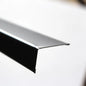 L-Shaped Edge Trim / Perimeter Wall Angle 3000mm Black