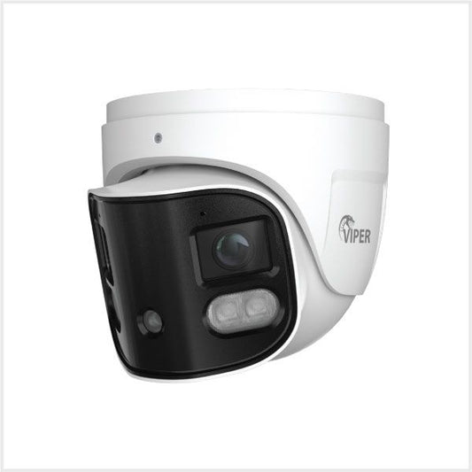 Viper 4K 180° Dual-Splicing Full-Colour Active Deterrent Turret Camera