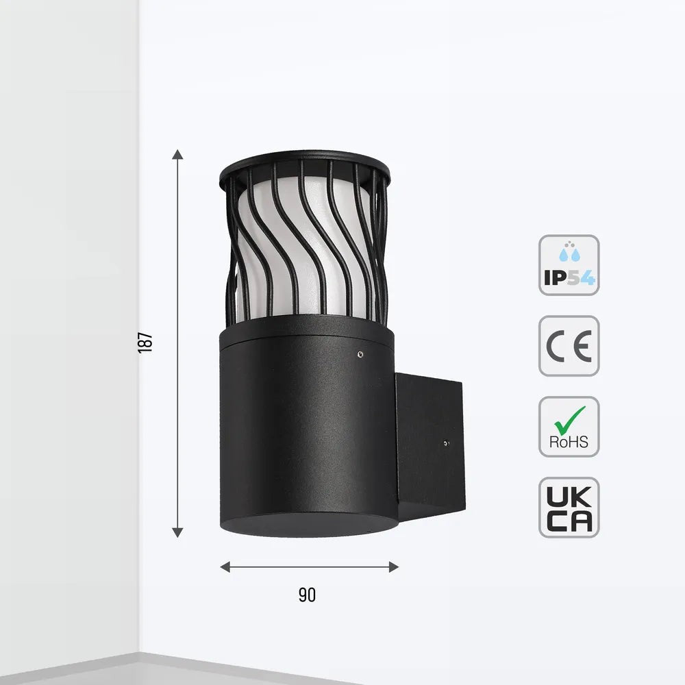 Twilight Wave LED Lantern Wall Light