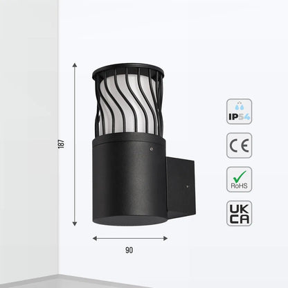 Twilight Wave LED Lantern Wall Light