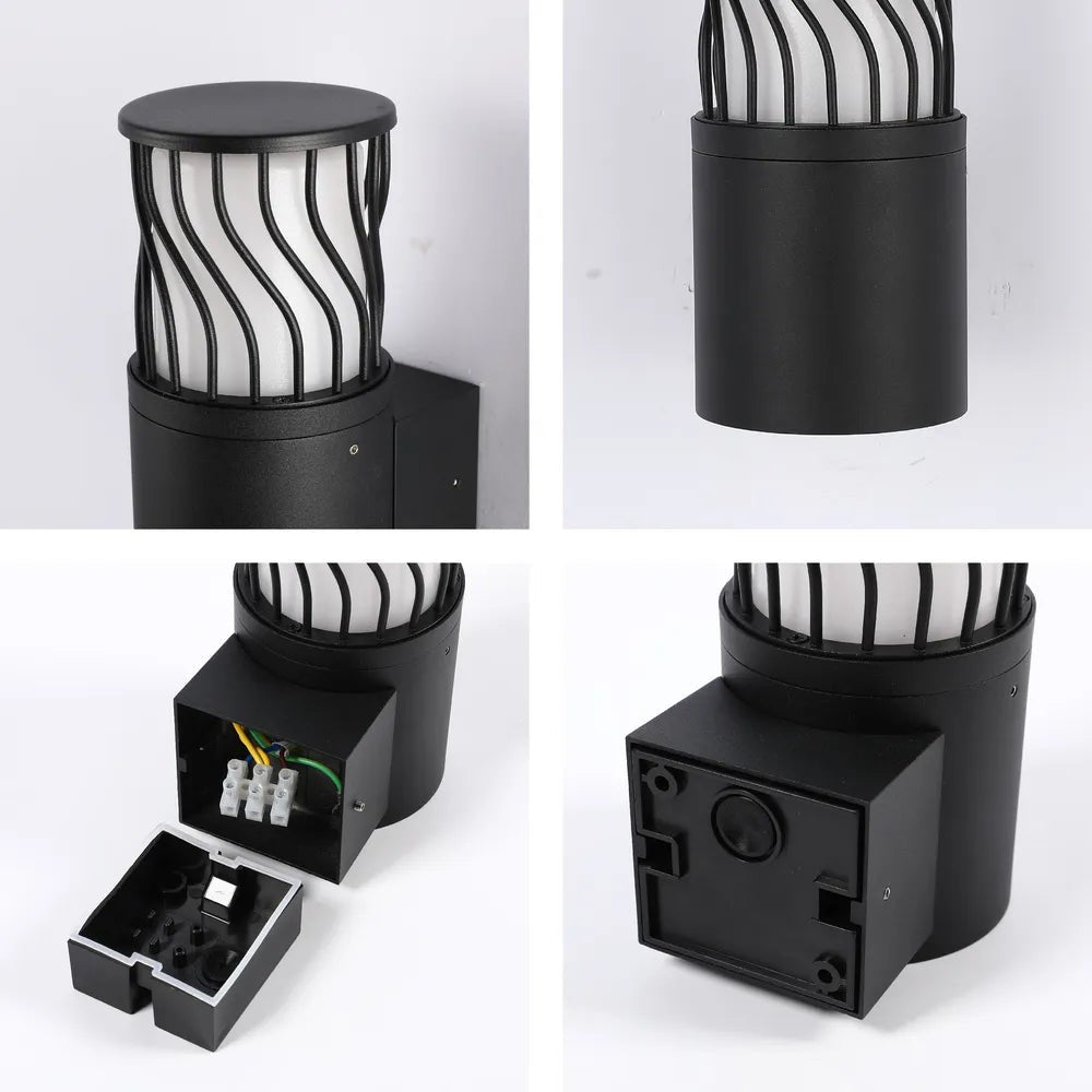 Twilight Wave LED Lantern Wall Light