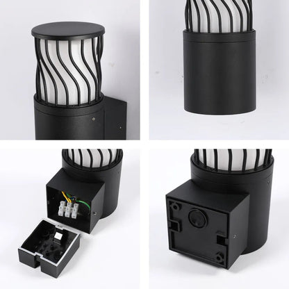 Twilight Wave LED Lantern Wall Light