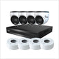 4K 8CH Kit with 4 TURVIPS4-6IL-FW and 4 VIP-RING-03-WH – Viper