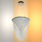 Vortex Crystal Cascade LED Chandelier 80W Gold