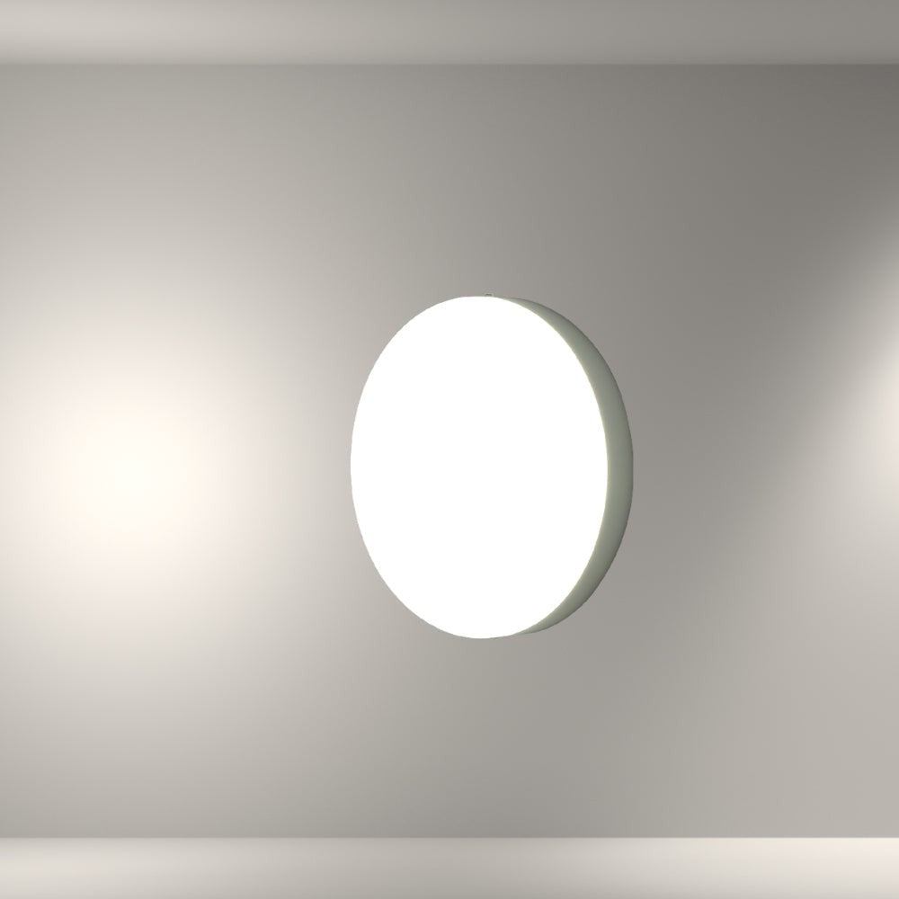 White Plastic Bulkhead LED Outdoor Wall Light 15W Cool Daylight
