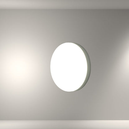 White Plastic Bulkhead LED Outdoor Wall Light 15W Cool Daylight