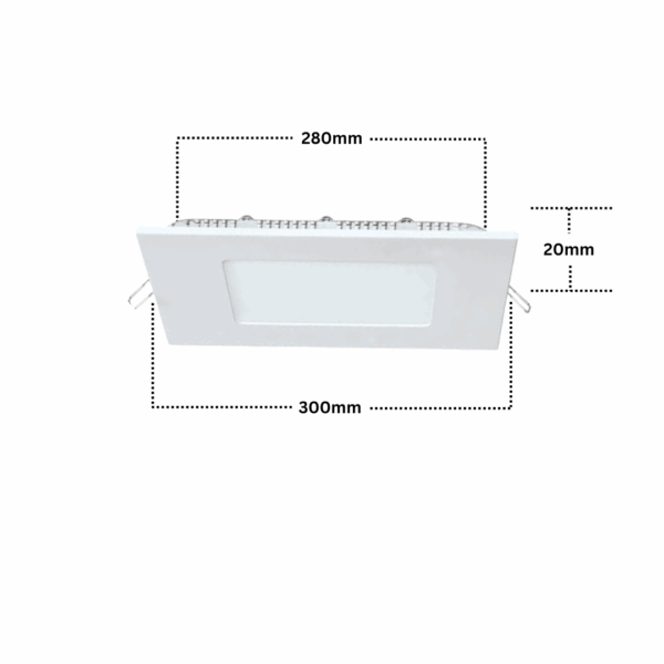 LED RECESSED PANEL LIGHT SQUARE - 24W - Image 2