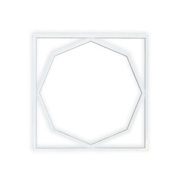600x600mm LED Octagon Frame Light - 72W, Cool White - Image 2