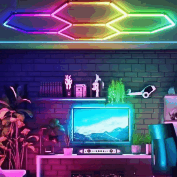 150W Designer Light 2347mmx1641mmx22mm (24pcs), PC T5 Tubes, RGB with Remote, Connector 20pcs - Image 2