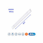 Led 6FT Prismatic LED Fitting, 54W, 4600Lm, 6500K, IP20