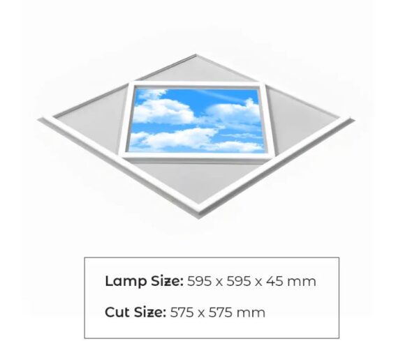60x60cm Diamond Sky & Cloud Ceiling LED Panel Light - 70W, Cool White (6500K) - Image 4