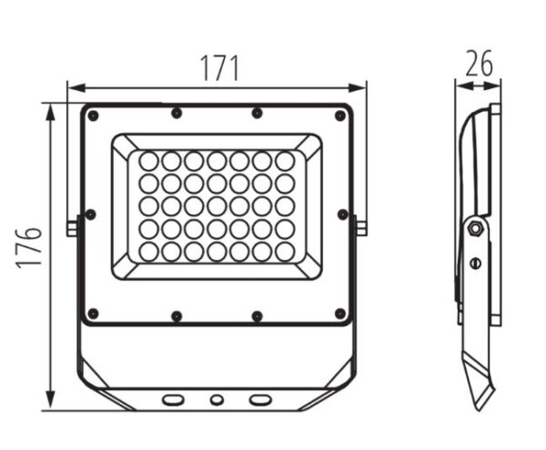 SMD LED Flood Light Without Motion Sensor CCT 30W, IP65 - Image 2