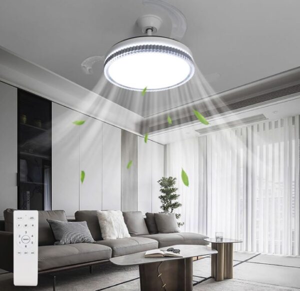 30W Ceiling Fan with 70W Lamp CCT 6500k/4200k/3000k, with Remote Control - Image 2