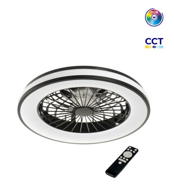 LED Ceiling Light Fan, max 48W 6500k/4200k/3000k/RGB with Remote Control - Image 5