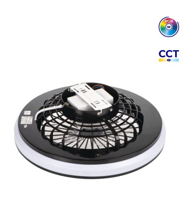 LED Ceiling Light Fan, max 48W 6500k/4200k/3000k/RGB with Remote Control - Image 3