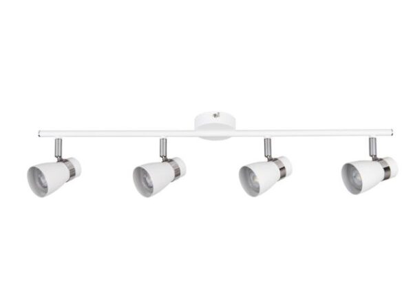 Led Ceiling 4 White & Silver