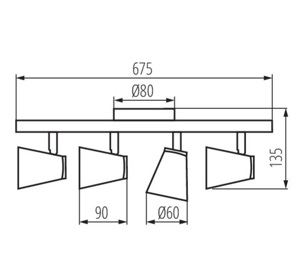 Led Ceiling 4 White & Silver - Image 4
