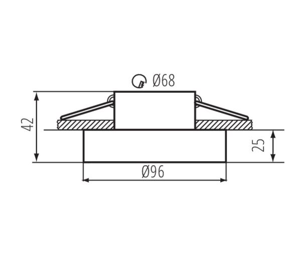 Kanlux Ceiling-mounted spotlight fitting - Gold - Image 4