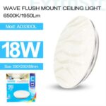 Extrastar LED 18W Wave Flush Ceiling Light, 6500K